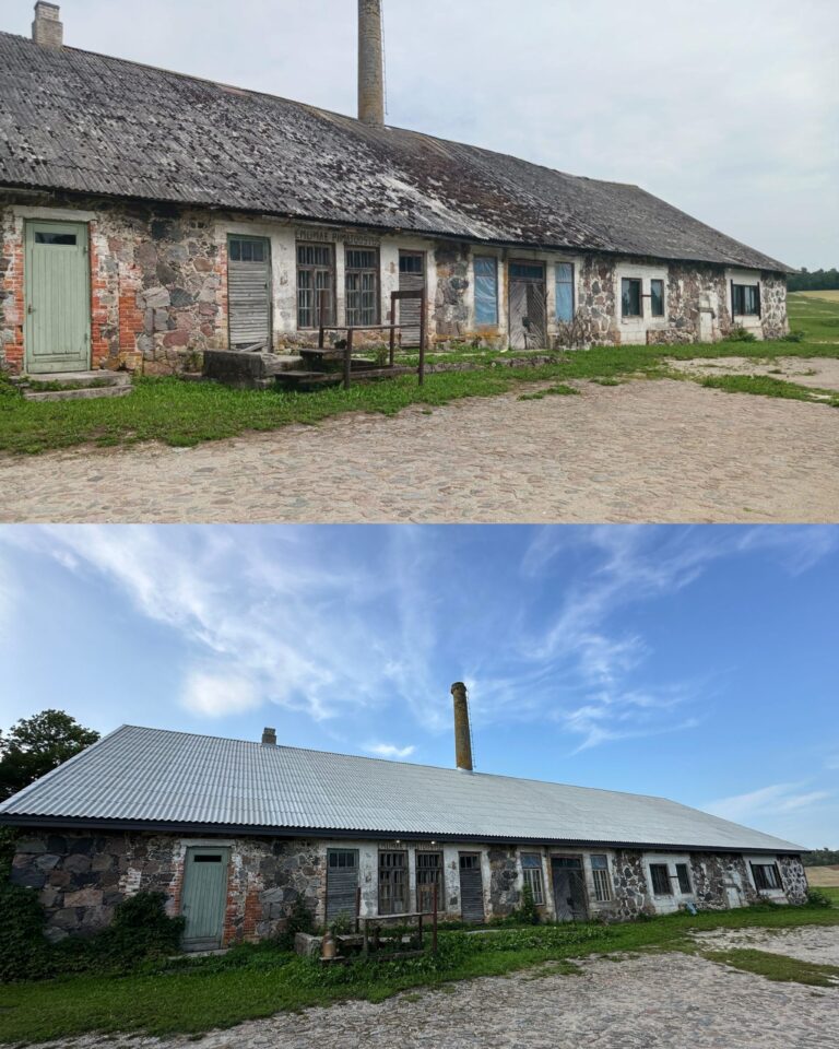 Emumäe kaupluse katusetööd